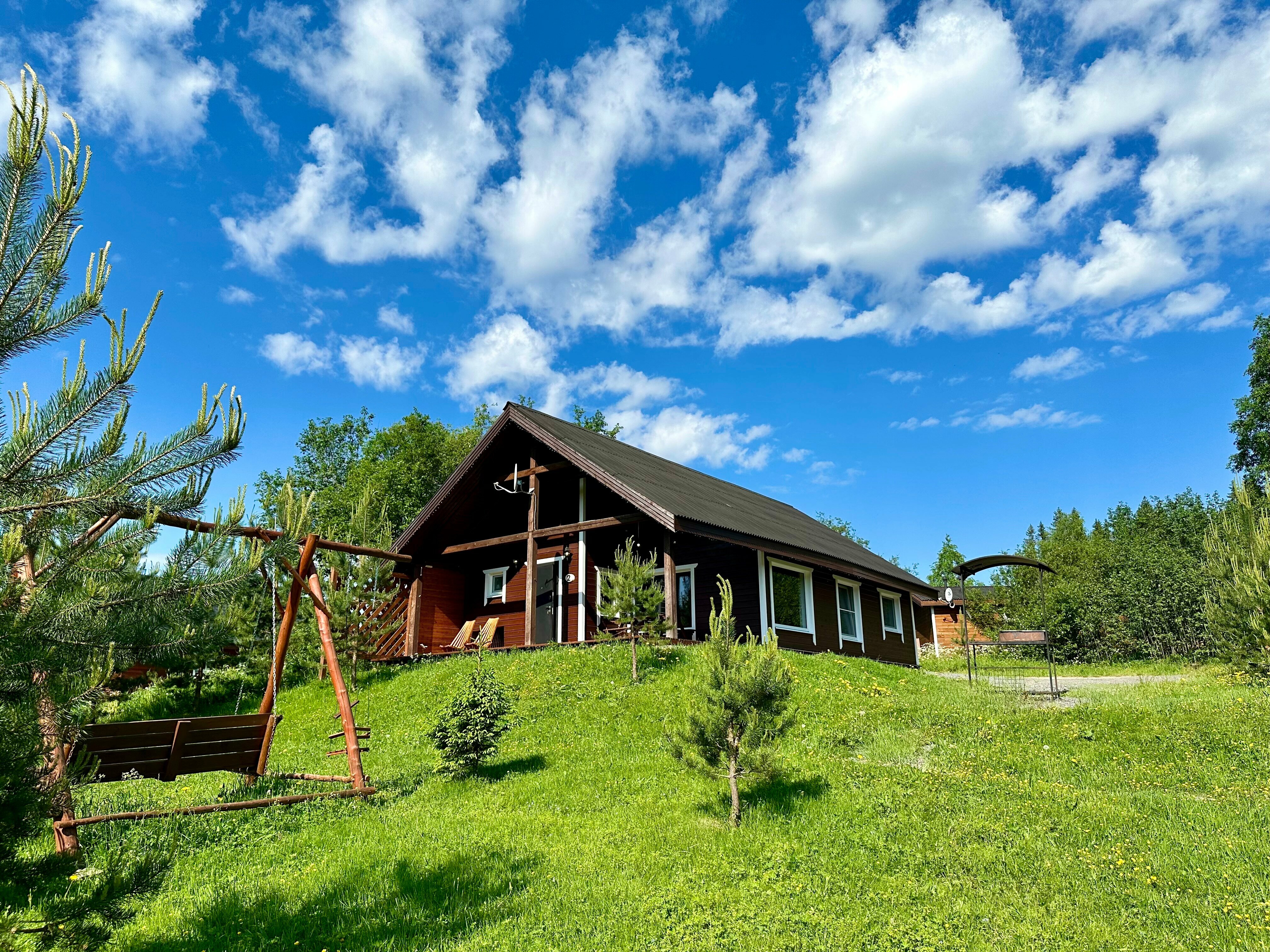 Коттедж с 3 спальнями, с сауной, на 6(+2) чел.