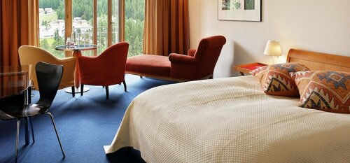 Двухместный номер с 1 двуспальной кроватью в Hotel Saratz Pontresina
