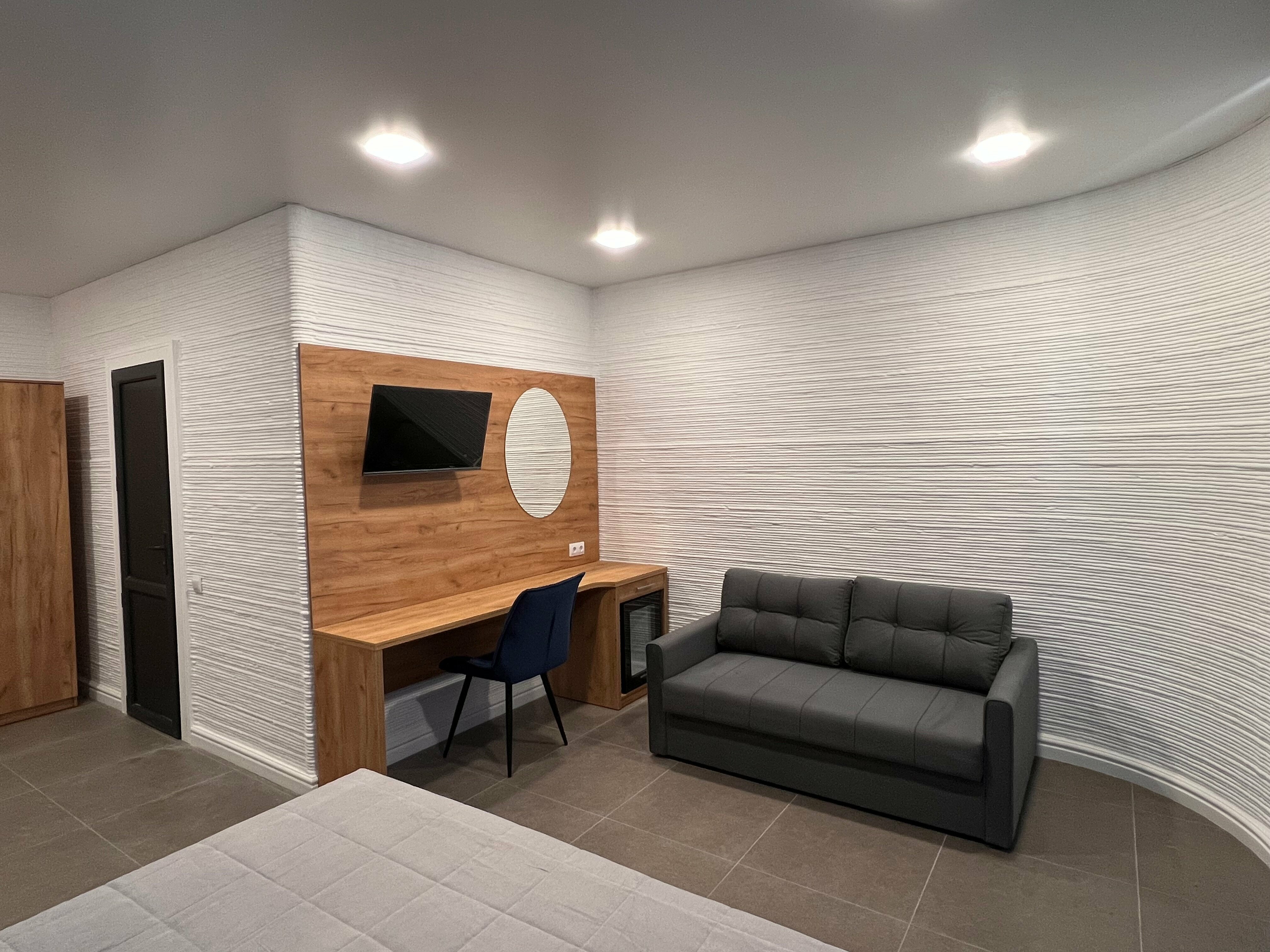 Двухместный номер с 1 кроватью и террасой