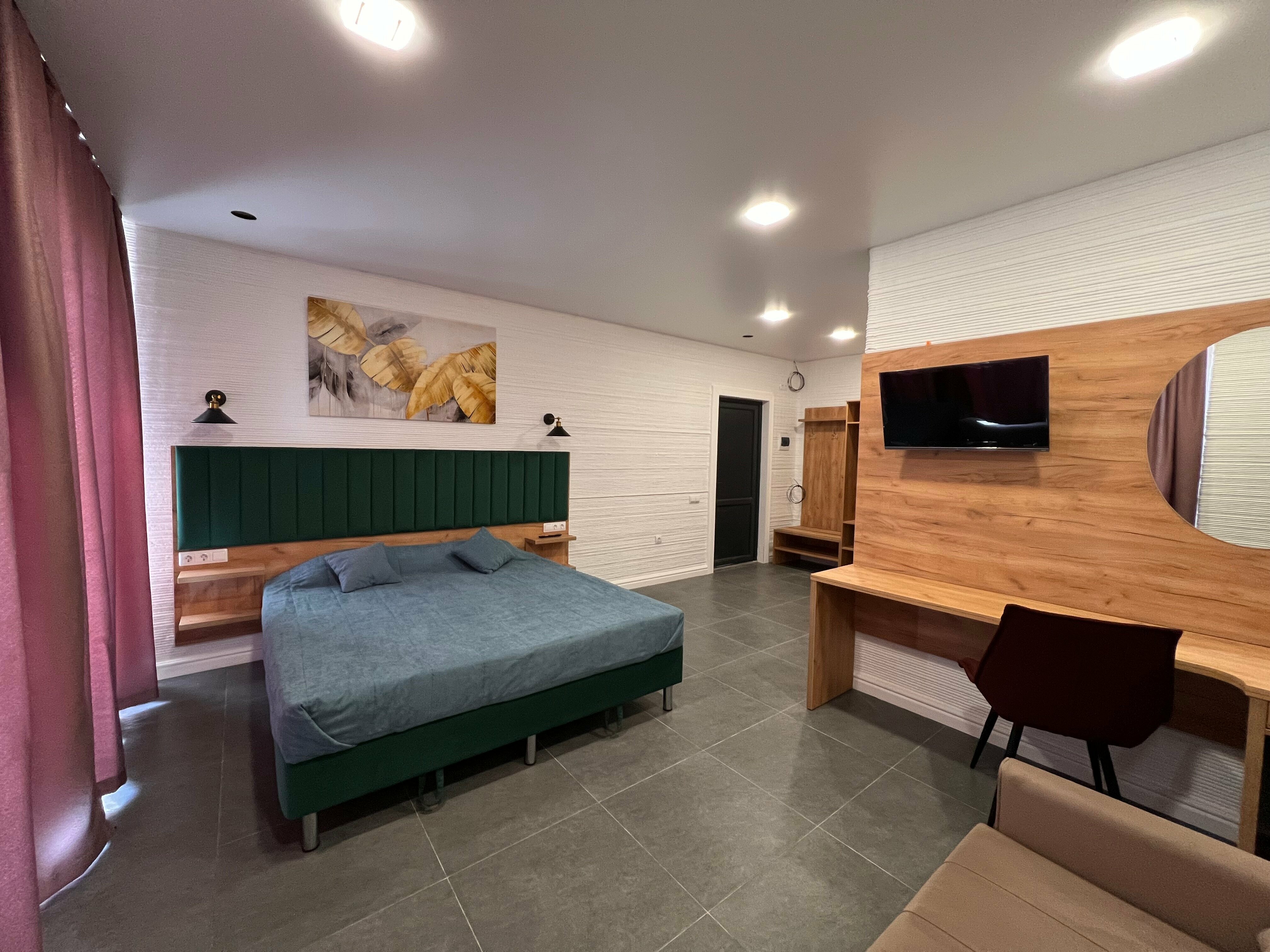 Двухместный номер с 1 кроватью и террасой