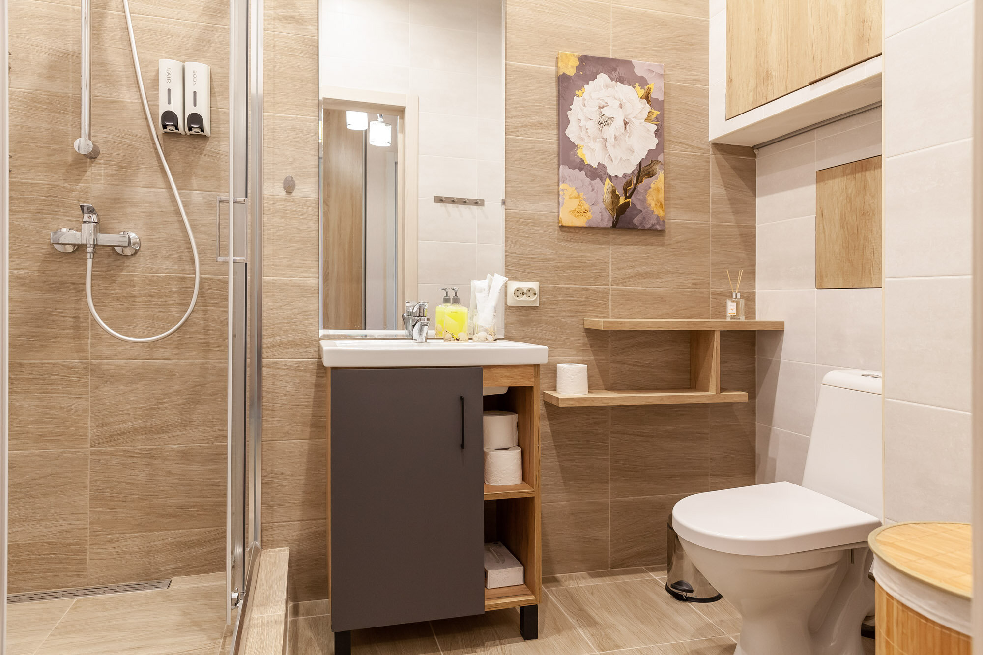 Апартаменты с 1 спальней