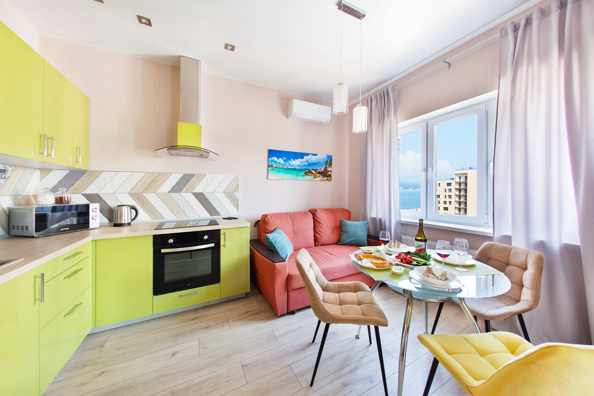 Апартаменты с 1 спальней