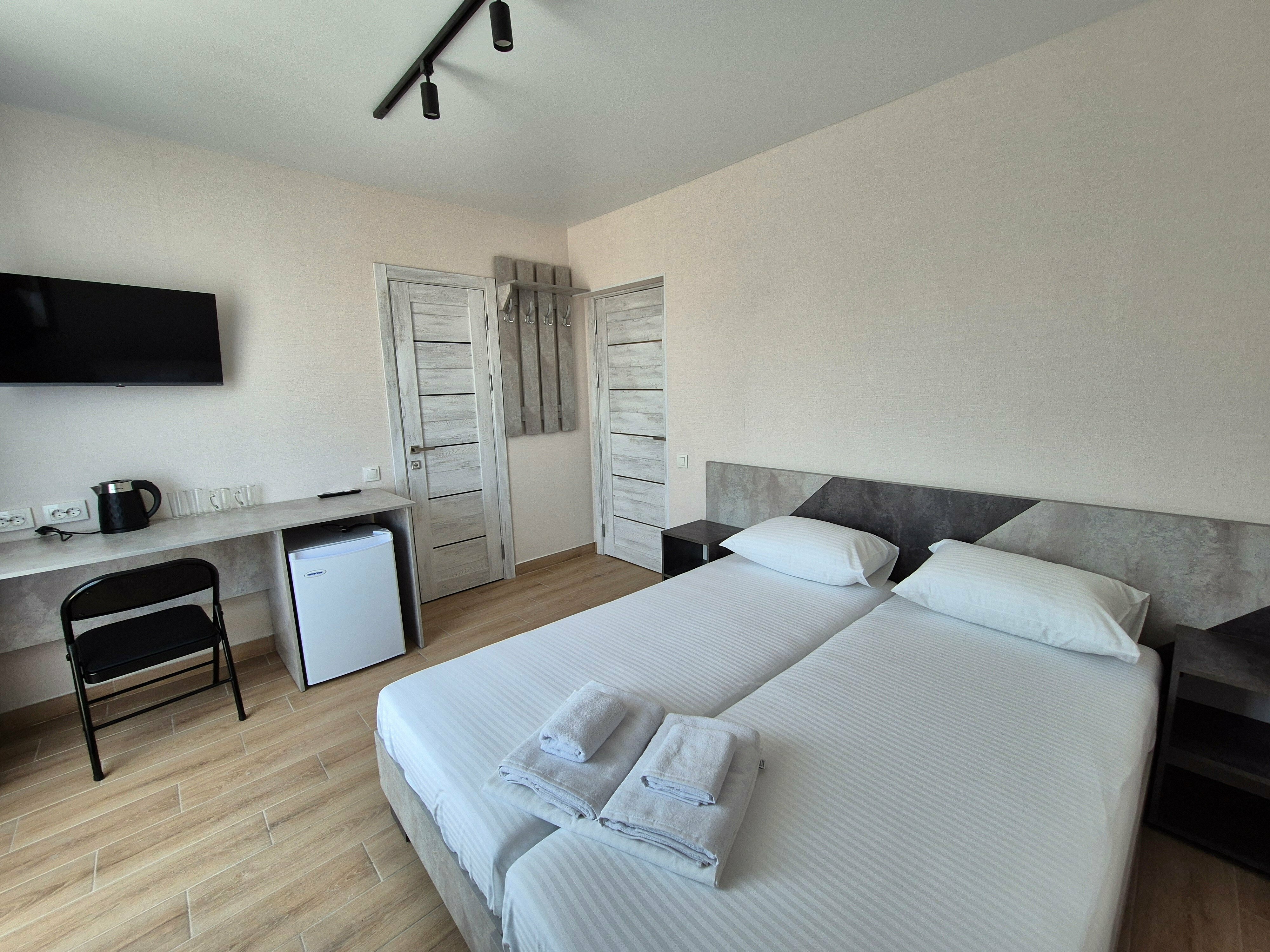 Двухместный номер с 2 отдельными кроватями, вид на город