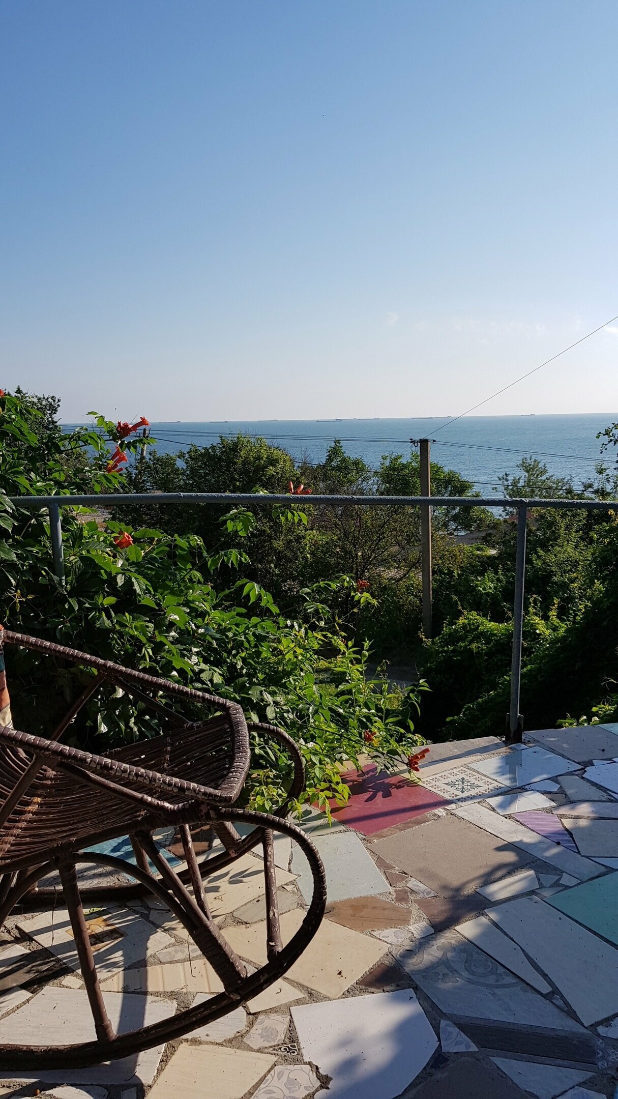 Трехместный номер с видом на море