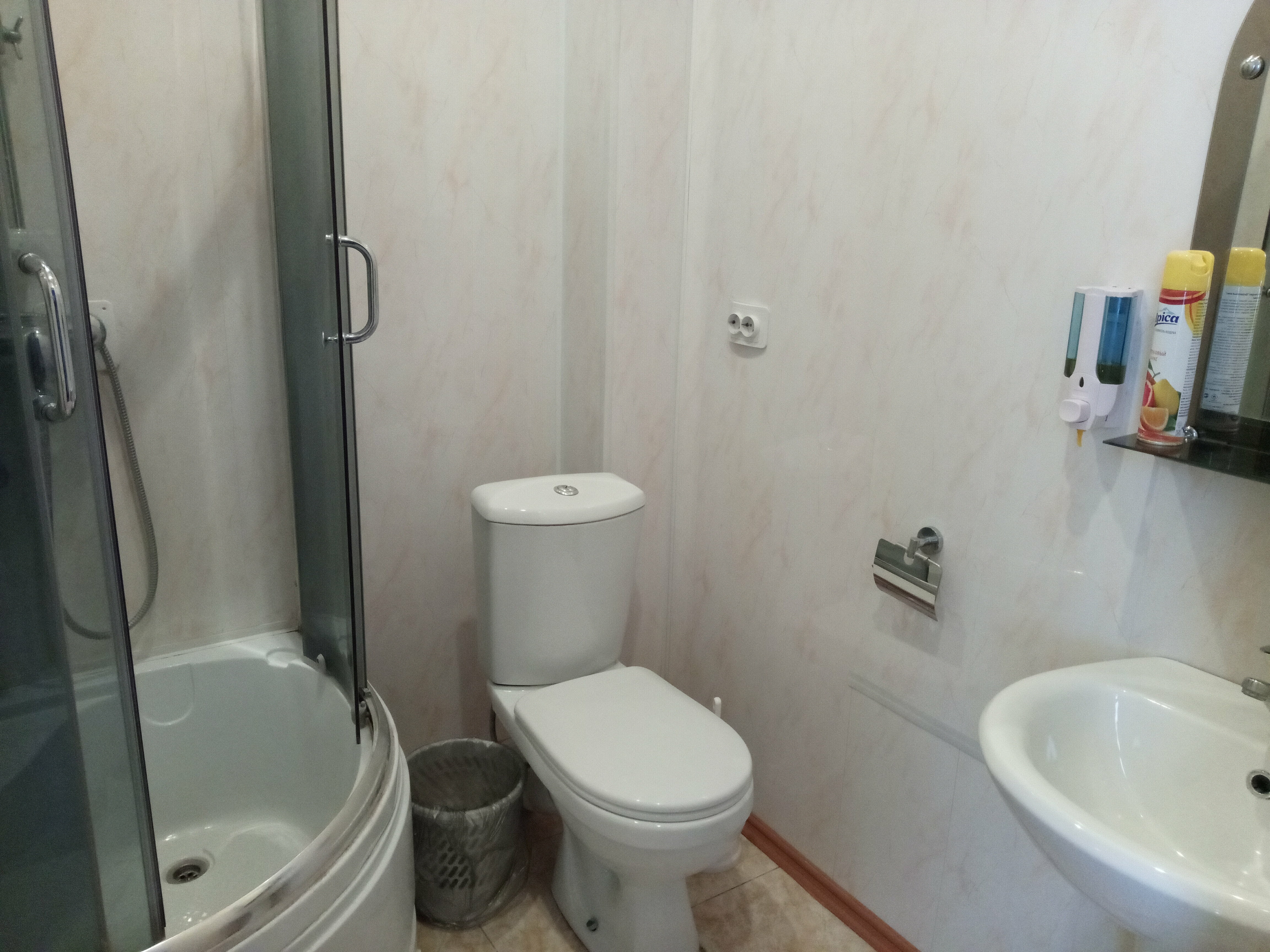 Двухместный номер с 2 отдельными кроватями и душем