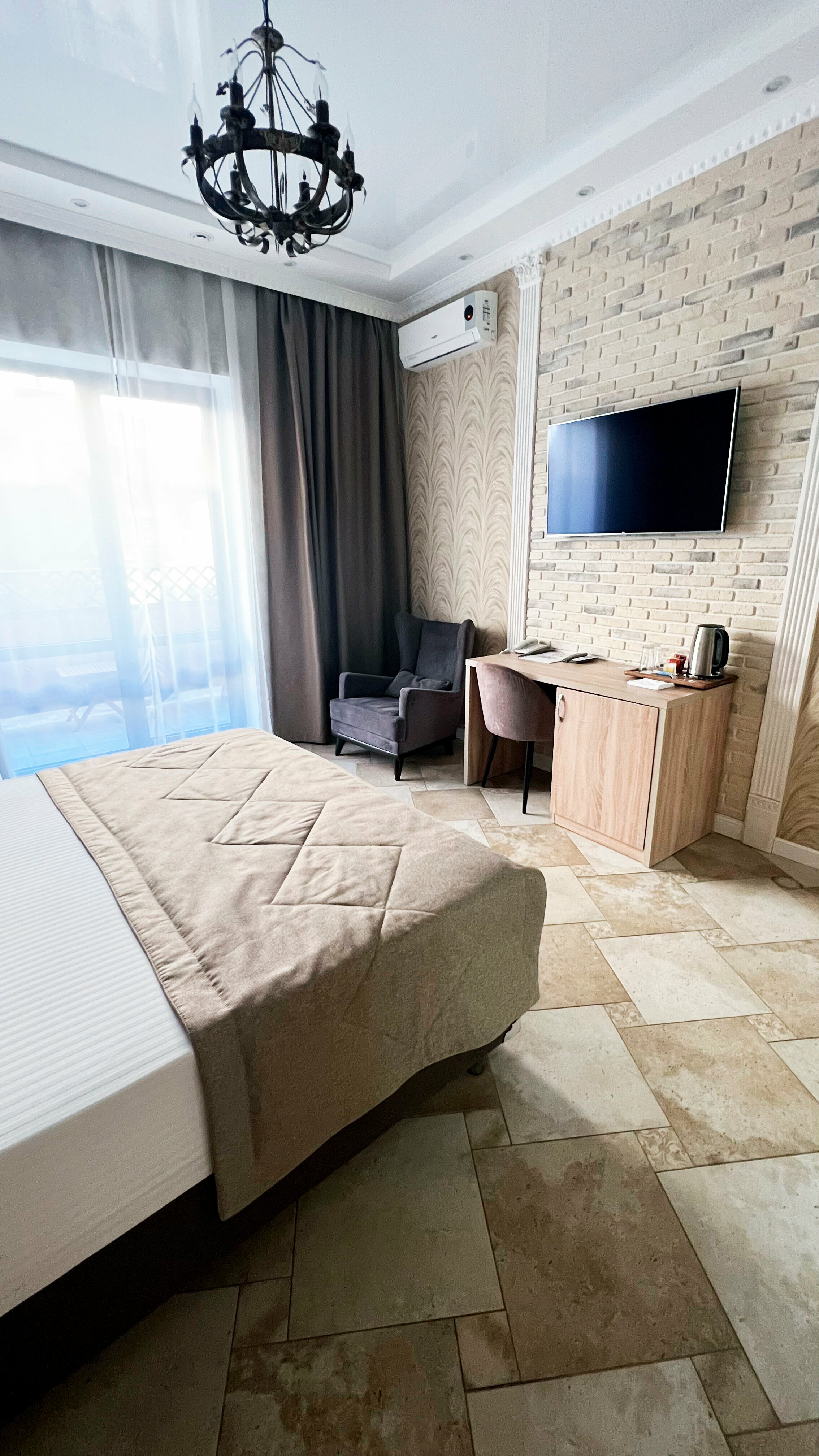 Двухместный номер с 1 кроватью или 2 отдельными кроватями и балконом