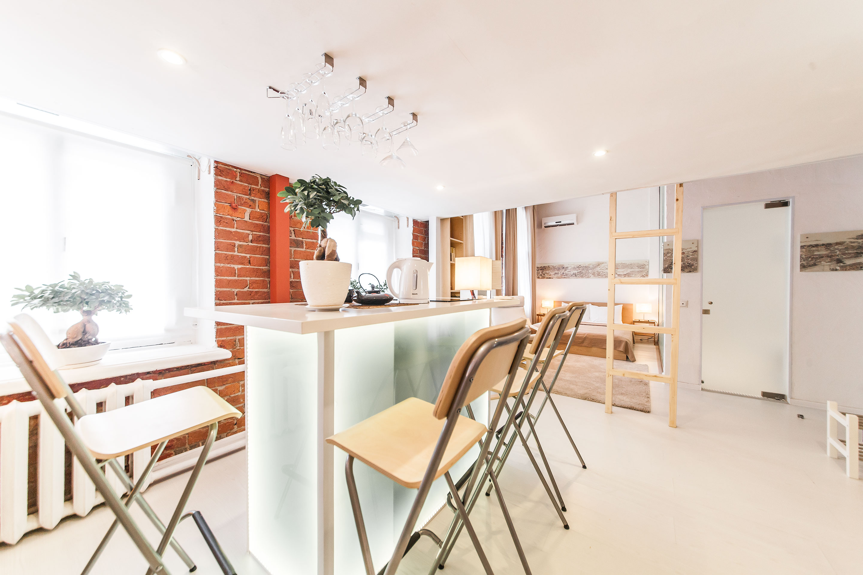 Двухуровневый номер-студия