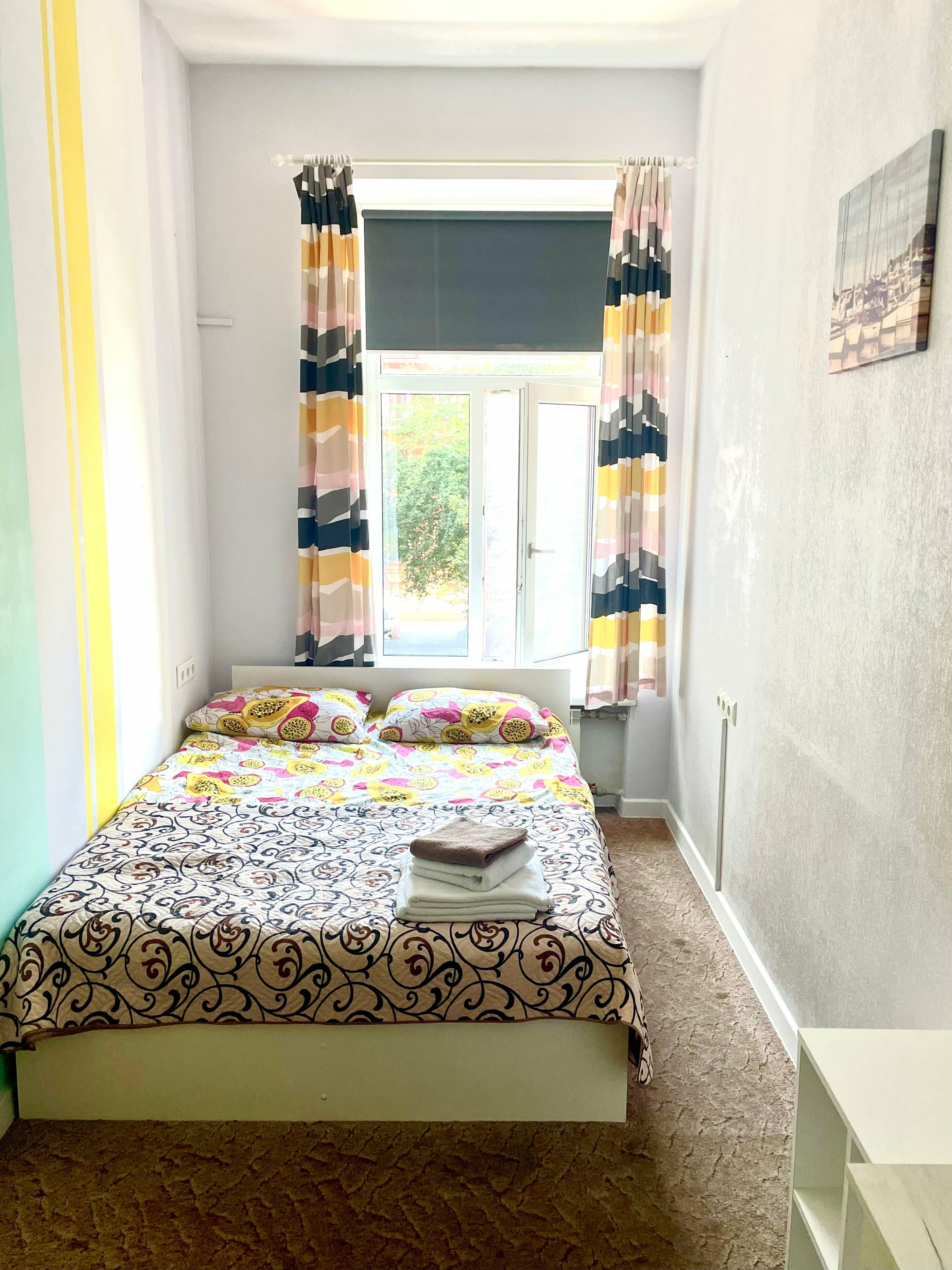 Двухместный номер с 1 кроватью и общей ванной комнатой