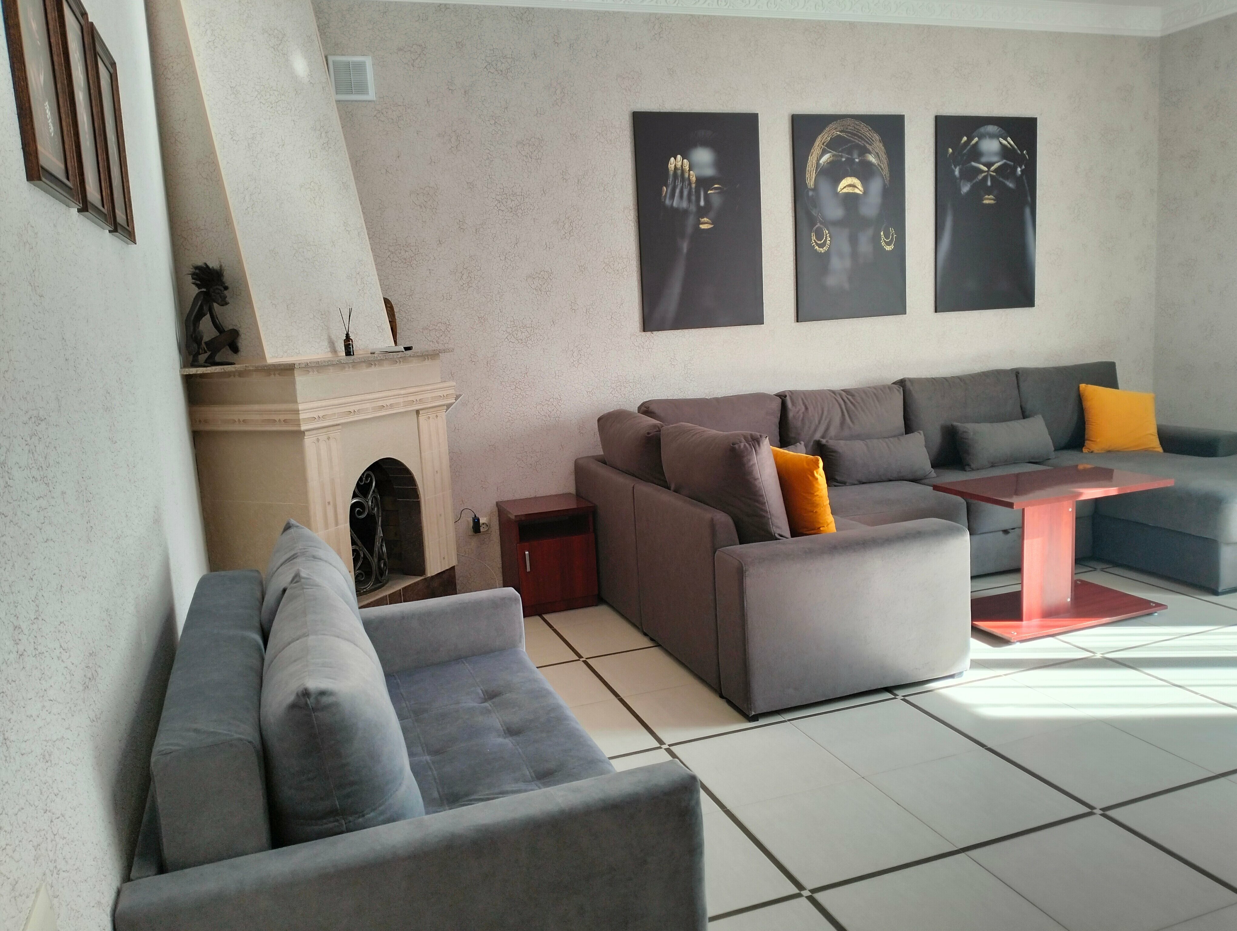 Семейный номер с видом на сад