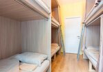 Кровать в общем 8-местном номере для мужчин и женщин в Монополия