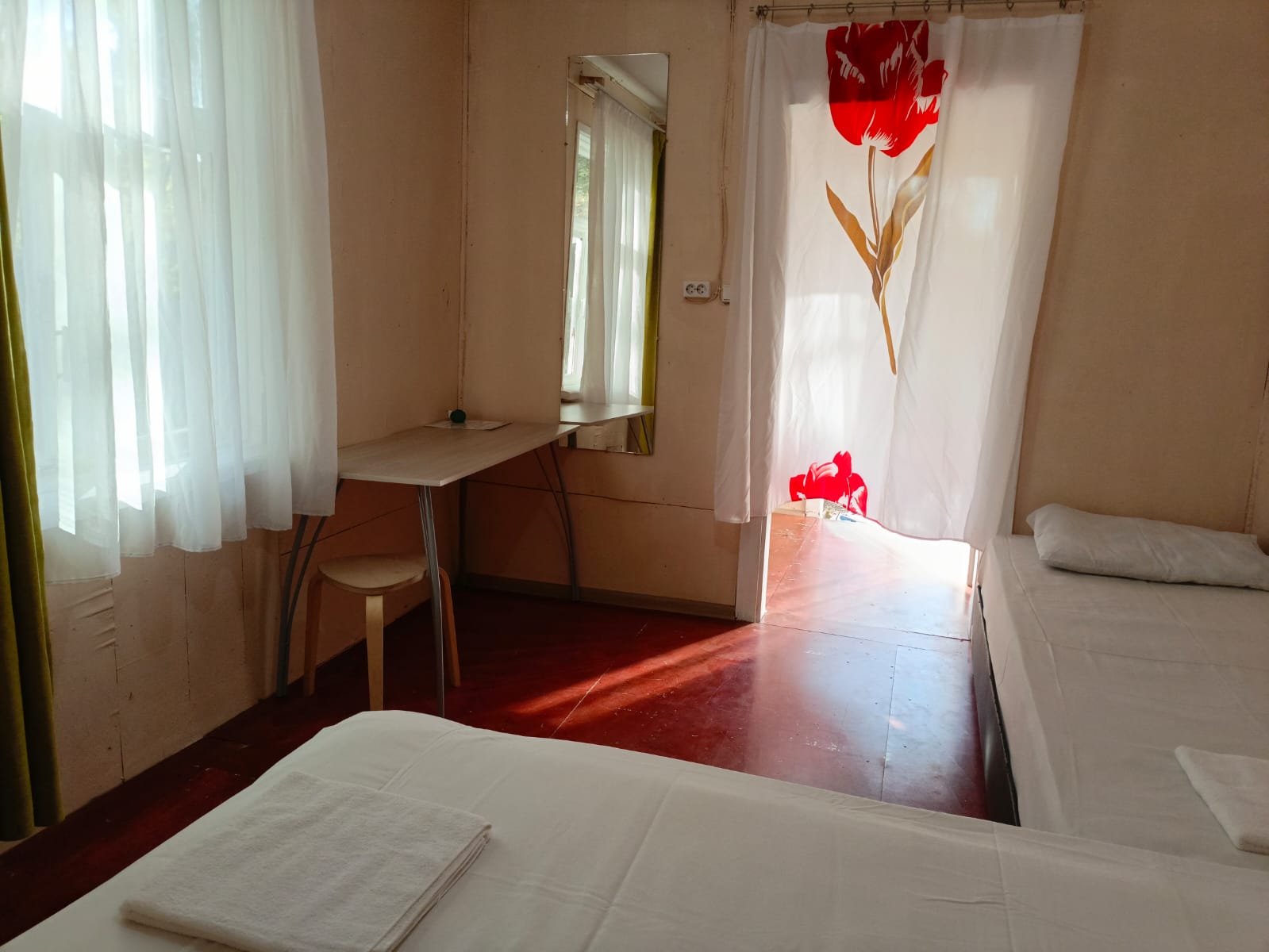 Бюджетный двухместный номер с 2 отдельными кроватями и туалетом