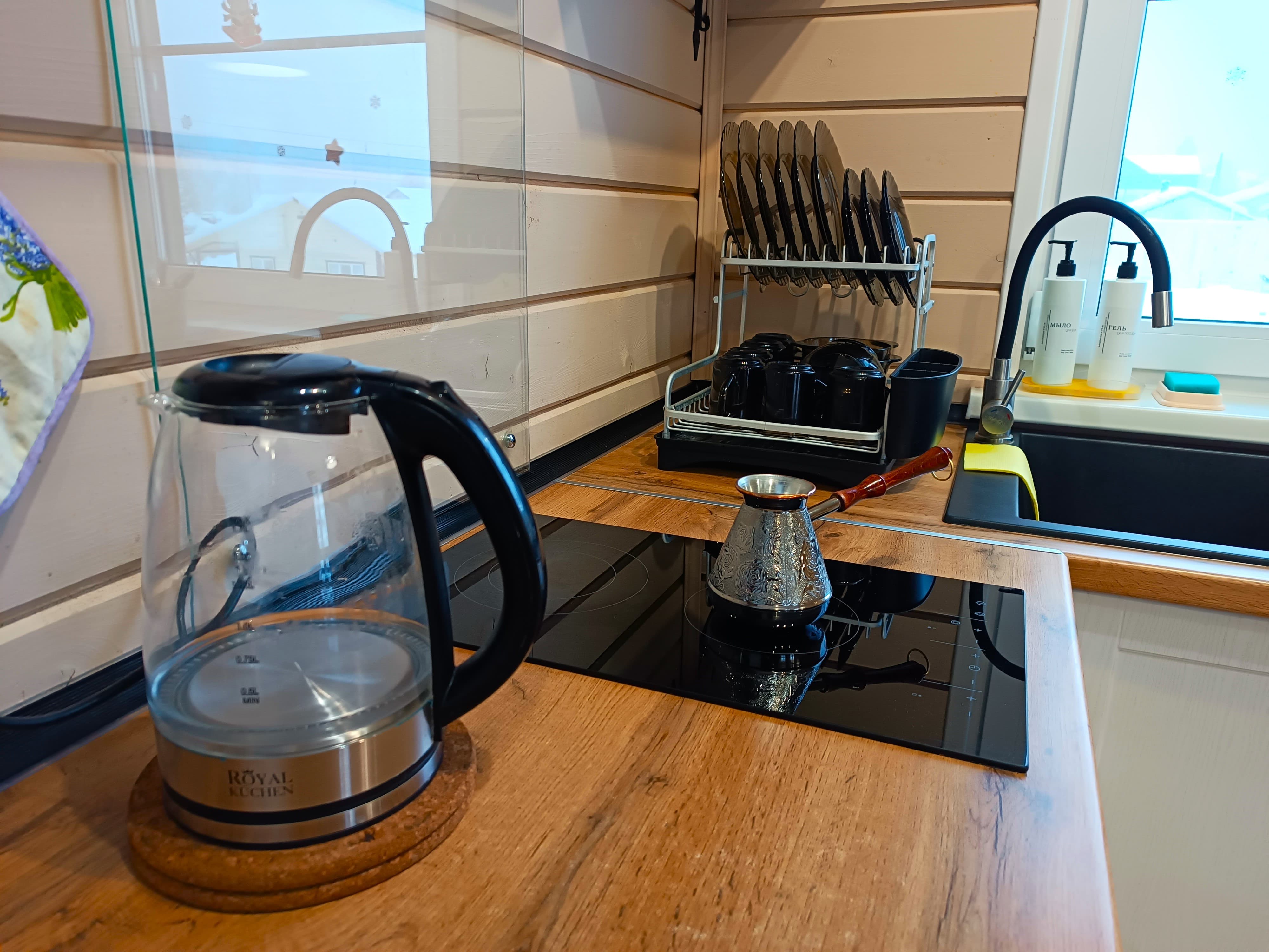 Коттедж с сауной с видом на озеро