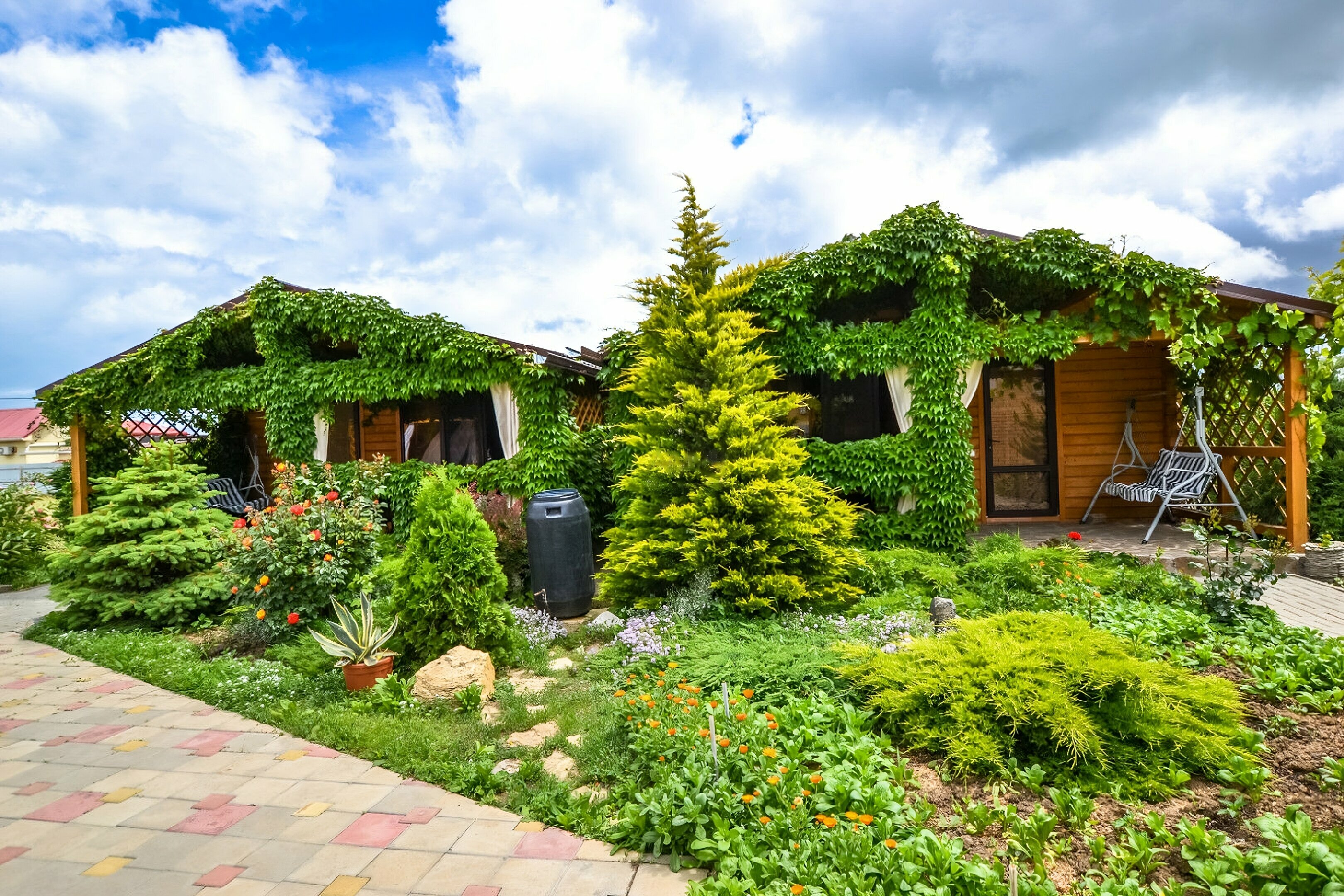 Коттедж с террасой на 4-5 человек