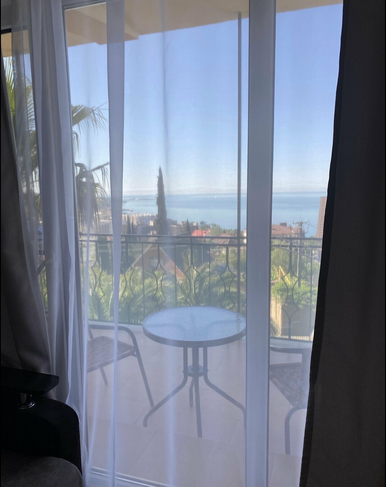 Двухместный номер с 1 кроватью и балконом, вид на море