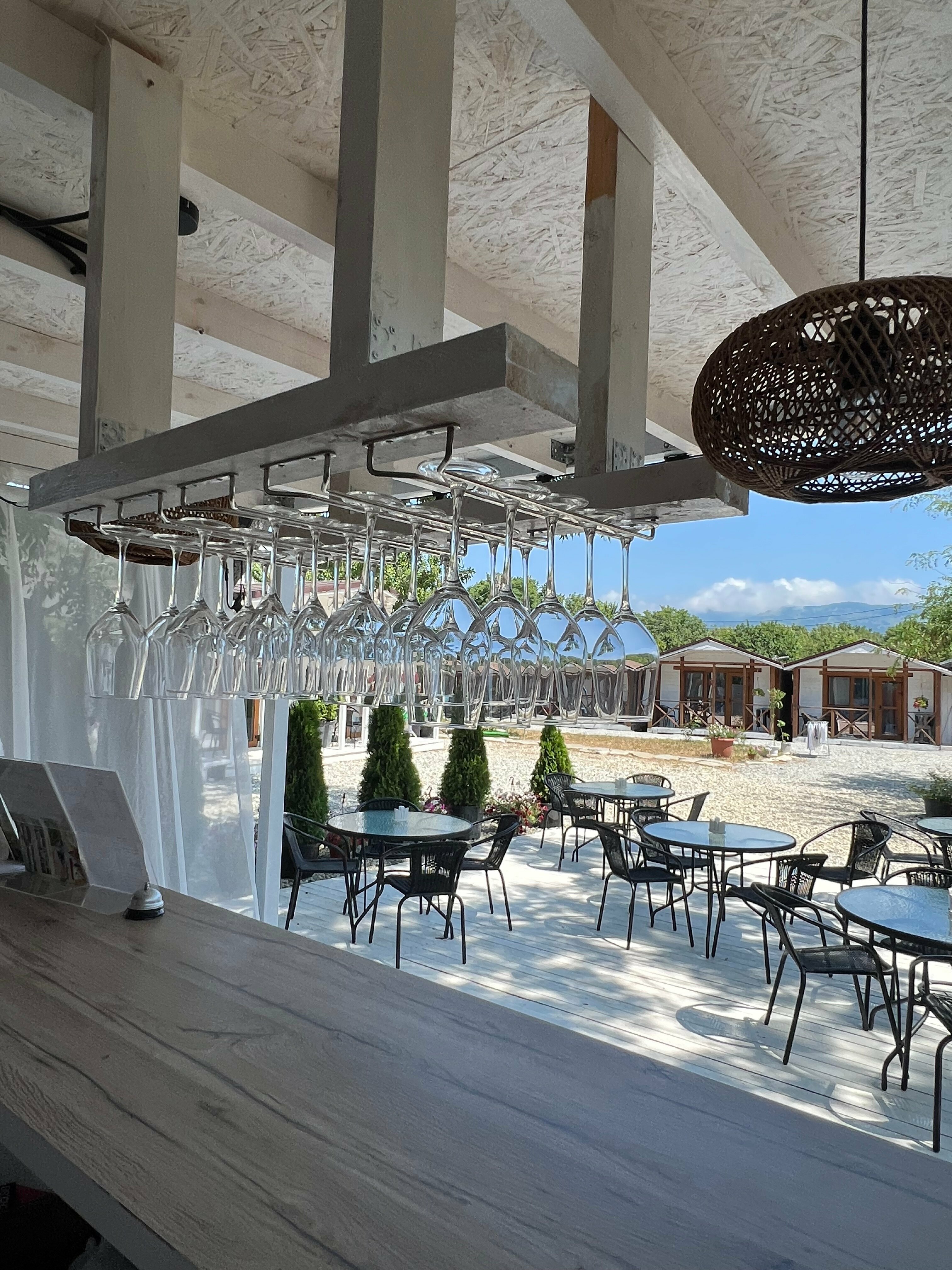 Домики с бассейном