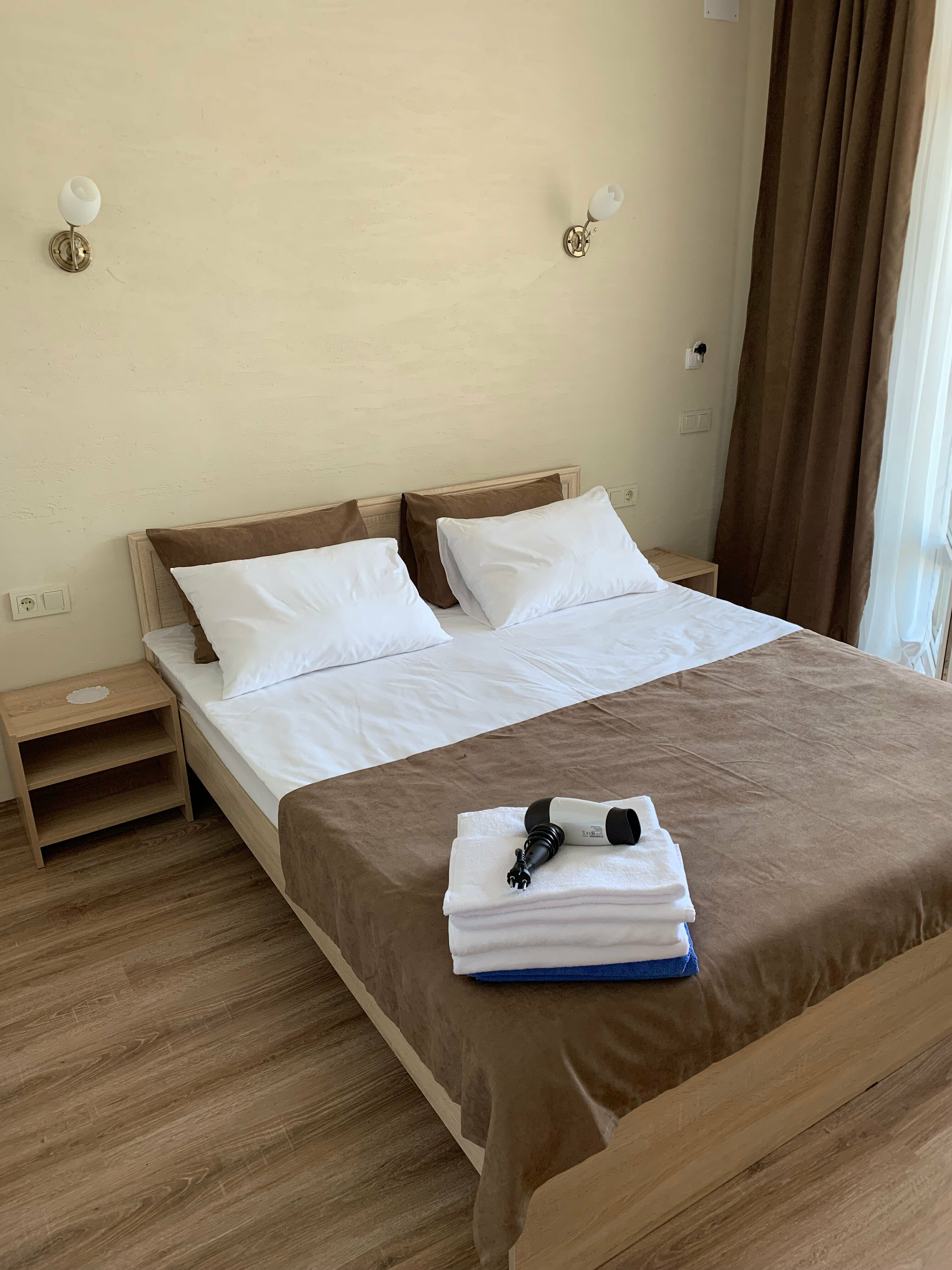 Двухместный номер с 1 кроватью и террасой