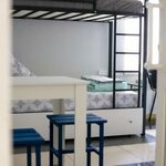 Кровать в 4-местном общем мужском номере (общие удобства) в Hostel ЕС' Терешина