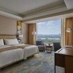 Horizon Deluxe, Номер, 2 односпальные кровати, вид на реку в Shangri-La Songbei, Harbin