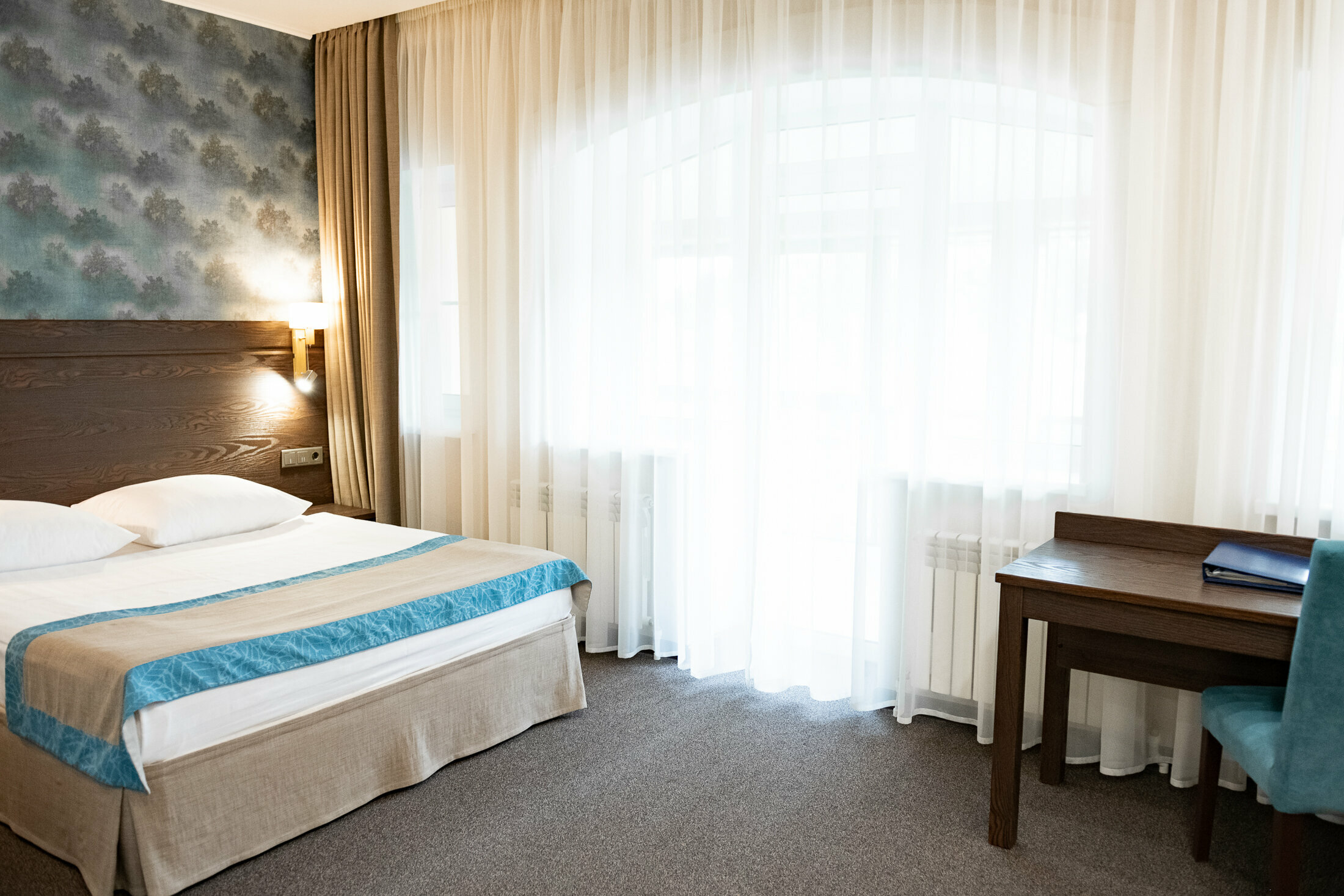 Двухместный номер с 1 кроватью и балконом