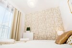 Апартаменты «Премиум», балкон, вид на сад в ErApartments Premium Browary