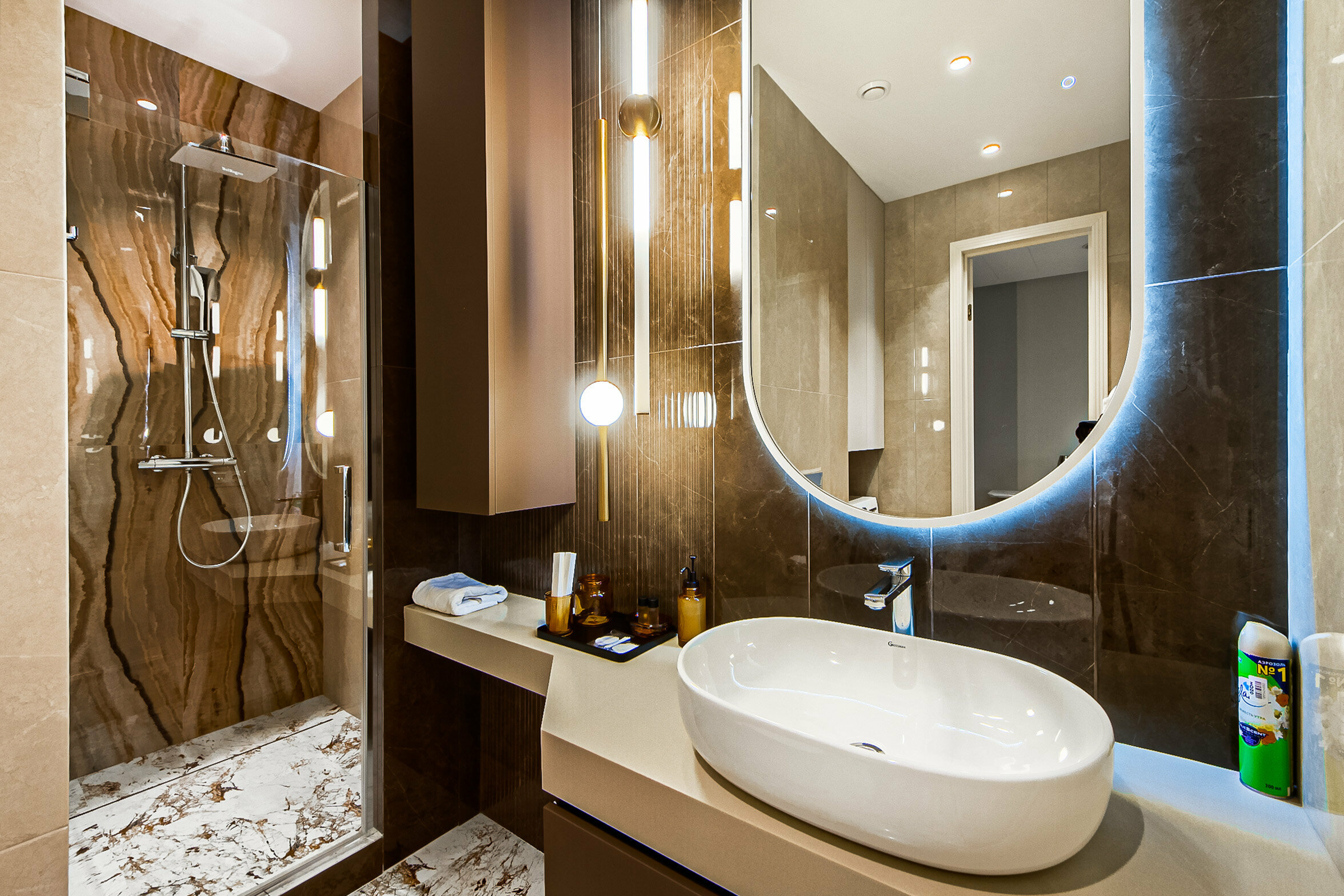 "Sky Federation Studio" — уютная и красивая студия на 75-м этаже  башни Федерация "Восток" с уникальным видом на город и башни "Сити".