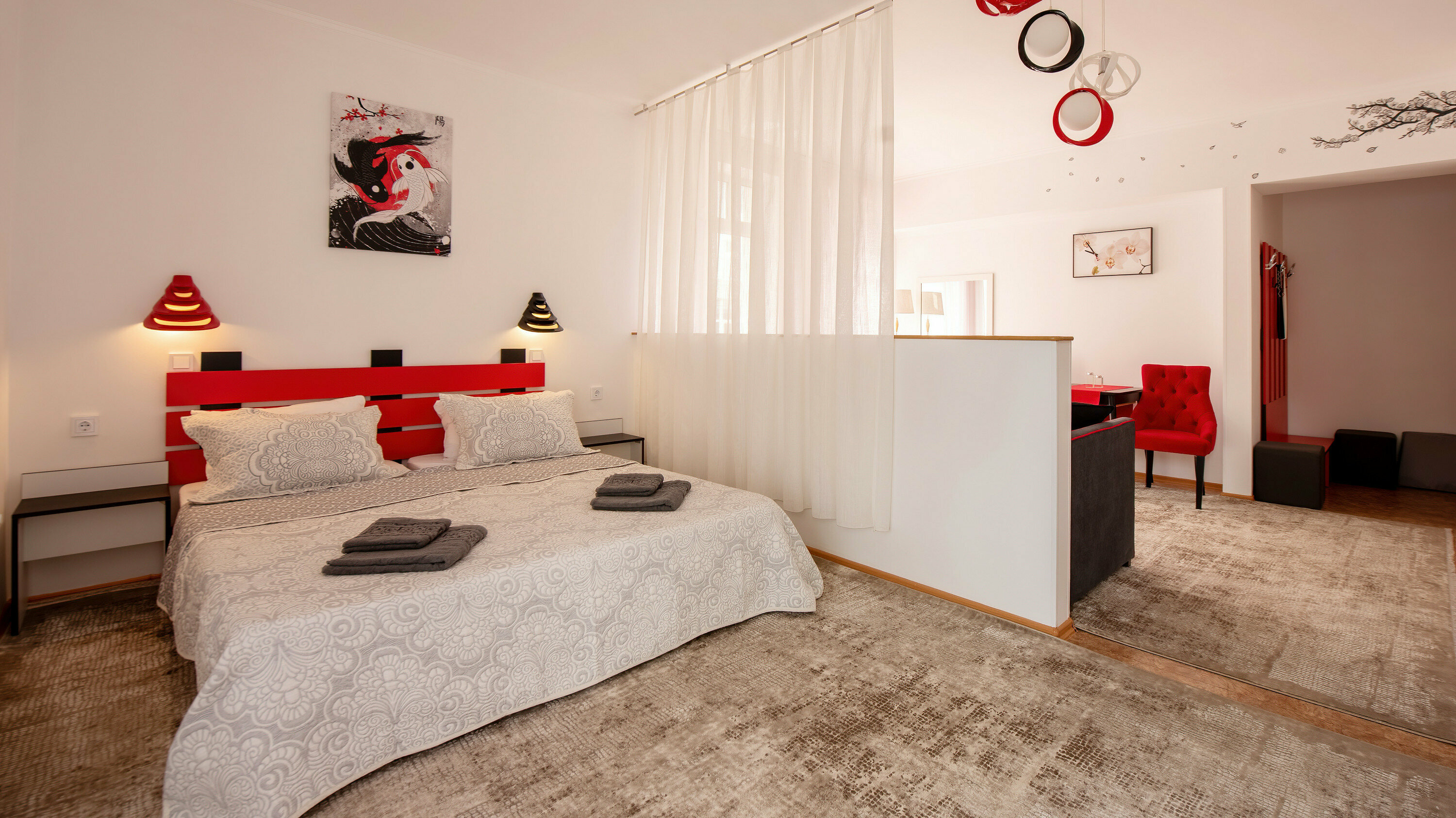 Улучшенный двухместный номер Делюкс с 1 кроватью или 2 отдельными кроватями