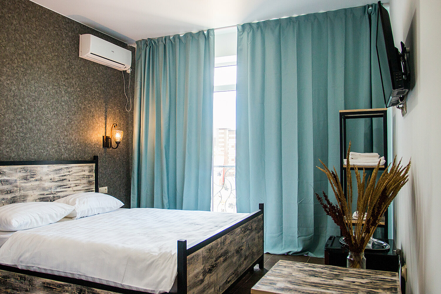 Двухместный номер с 1 кроватью и балконом