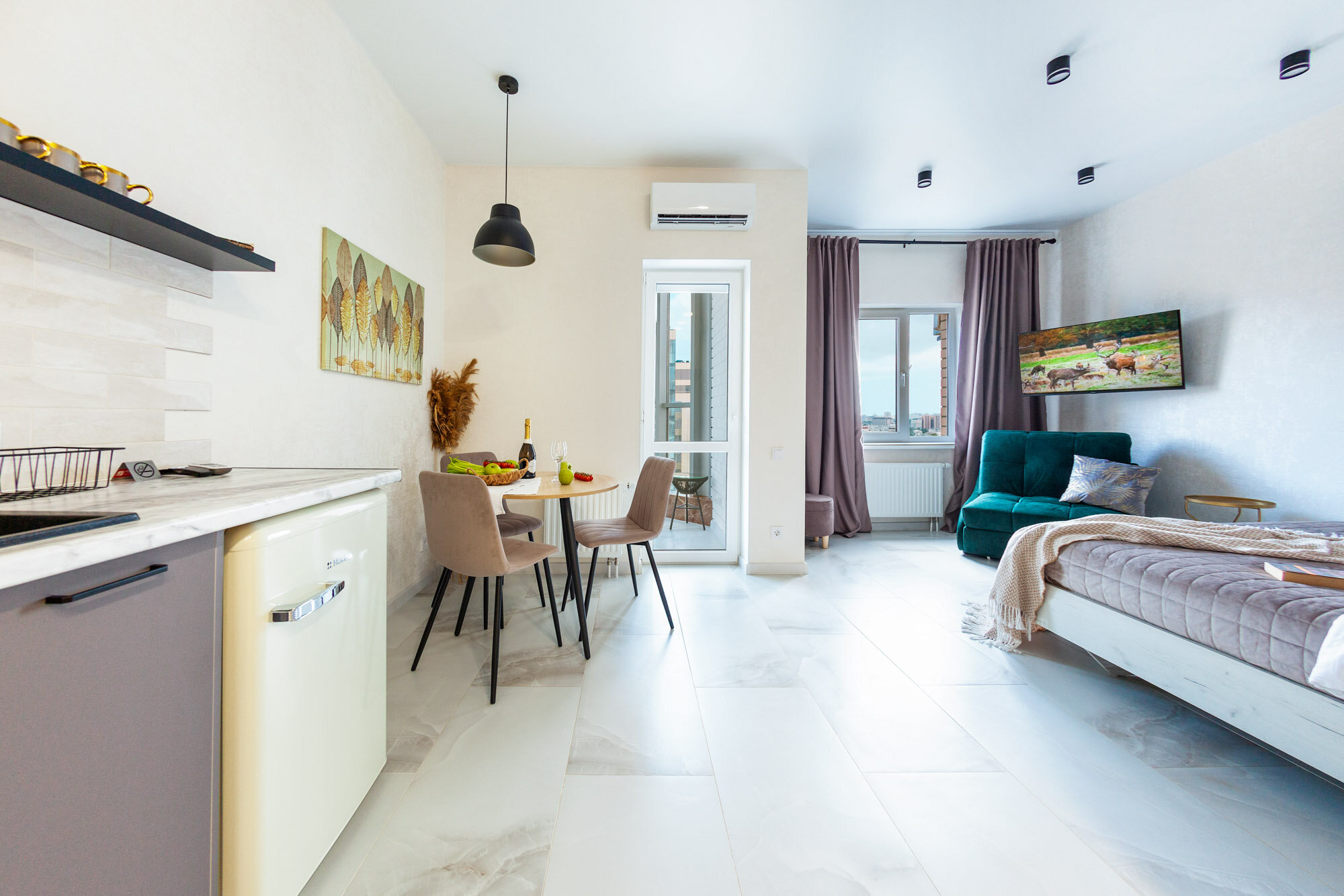 Апартаменты-студия с видом на море