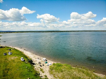 Озеро Большие Аллаки с высоты