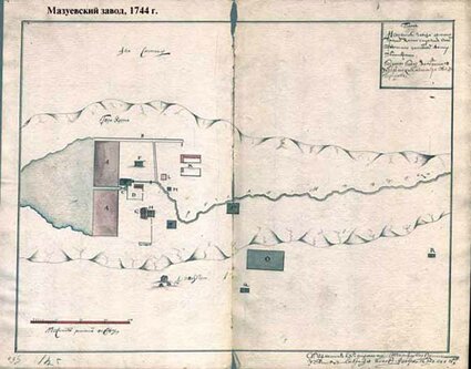 План Мазуевского железоделательного завода