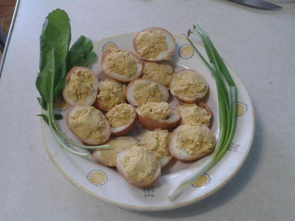 Копченные куринные яйца