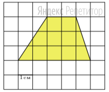 На клетчатой бумаге с размером клетки ... изображена трапеция. 