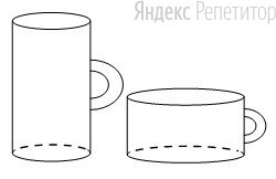 Даны две кружки цилиндрической формы. Первая кружка в четыре с половиной раза выше второй, а вторая в полтора раза шире первой.