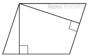 Стороны параллелограмма равны 12 и 24. Высота, опущенная на меньшую сторону, равна 18.