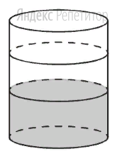 В бак, имеющий форму цилиндра, налито 4 л воды. После полного погружения в воду детали уровень воды в баке увеличился в 1,5 раза. 