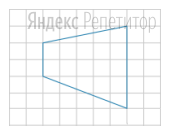 Найдите площадь трапеции, изображённой на клетчатой бумаге с размером клетки ... см ... см.