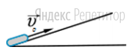 После удара шайба начала скользить вверх по шероховатой наклонной
плоскости с начальной скоростью ... как показано на рисунке, и после остановки соскользнула обратно в исходное положение.