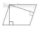 Стороны   параллелограмма   равны   ...   и   ...   Высота,
опущенная   на   меньшую   сторону,   равна   ...  