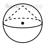 Около конуса описана сфера (сфера содержит окружность
основания конуса и его вершину). Центр сферы совпадает с
центром основания конуса. Радиус сферы равен ...