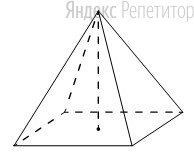 Найдите объём правильной четырёхугольной пирамиды, сторона основания которой равна ..., а боковое ребро равно ....