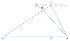 В треугольнике ... проведены высоты ... и ... Известны длины отрезков ...