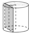 Радиус основания цилиндра равен ..., а его образующая
равна ... Сечение, параллельное оси цилиндра, удалено
от неё на расстояние, равное ...
