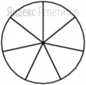 На рисунке показано, как выглядит колесо с 7 спицами.