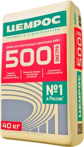 Цемент М-500 40кг ЦЕМ II/А-П 42,5 Н (1пал-40шт)