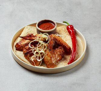 Куриные крылышки-барбекю.