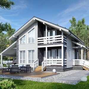 Каркасный дом Гранд 7,5х9