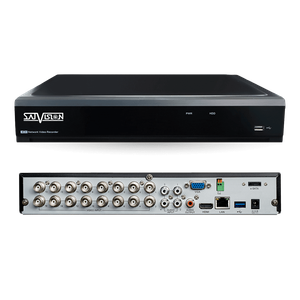 Гибридный 16-ти канальный видеорегистратор SVR-6115P v3.