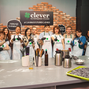 Кулинарный корпоратив в студии Clever на Тульской