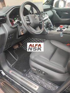 3D-коврики в салон автомобиля из экокожи для Toyota