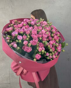 Кустовые розы Мисти баблз размер ХХL